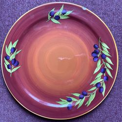 SET OF 2 PIER 1 IMPORTS PLATTER TRAY RECTANGLE & CIRCLE