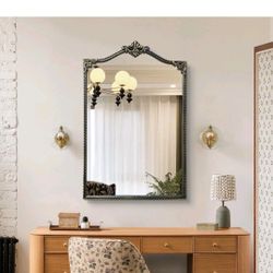 BRAND NEW..Black Entryway Mirror for Bathroom Clarity Large 36"L x 24"W wall mirror 001