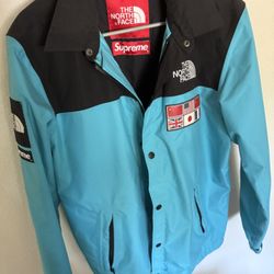The North Face x Supreme teal ss14 jacket Size M