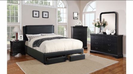 Queen frame and mattress