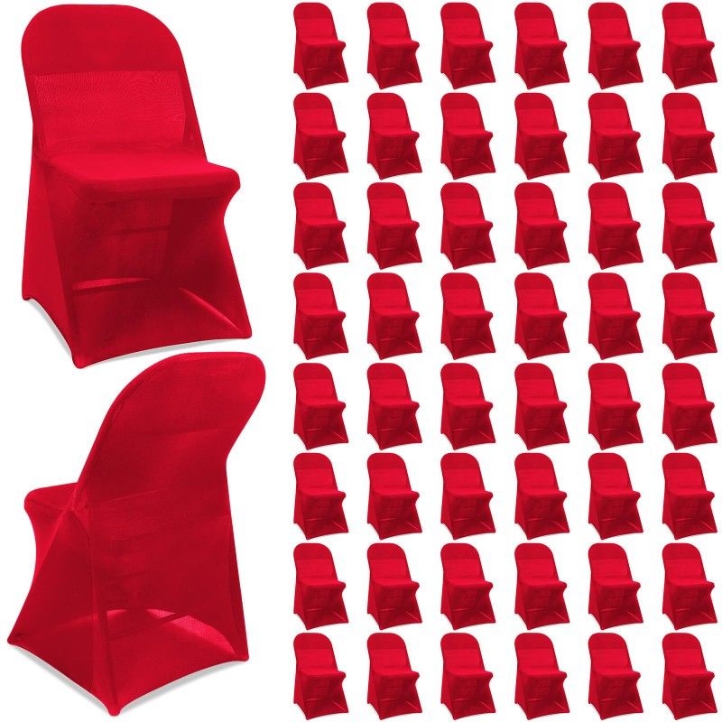 ***50 Red Chair Covers/50 Candle Holders, WEDDING DEAL*** $145 OBO