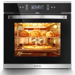 Single Wall Oven, 24" Built-in Oven, 2.83 Cu. Ft, 11 Cooking Functions Built-In Installation
