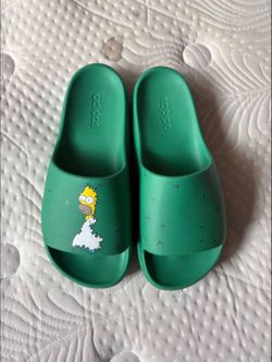 Brand new Simpsons Adidas Slides size 10