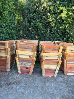 24 inch planter boxes agricultural gardening soil plants trees