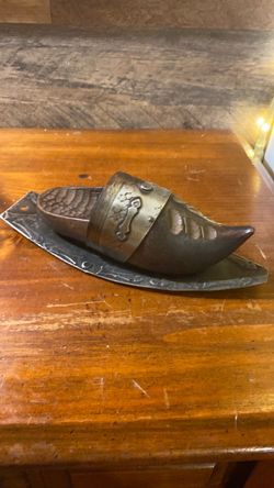 Brass Decorative Shoe Figurine