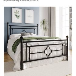 Queen Iron Bed frame