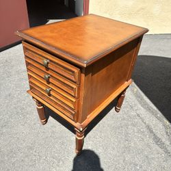 End Table With Pull Out Trays