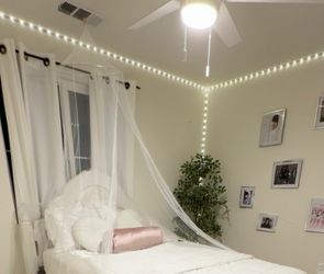 Full size princess bed pure white