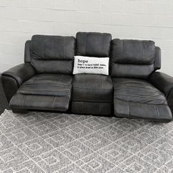 Leather Recliner Sofa