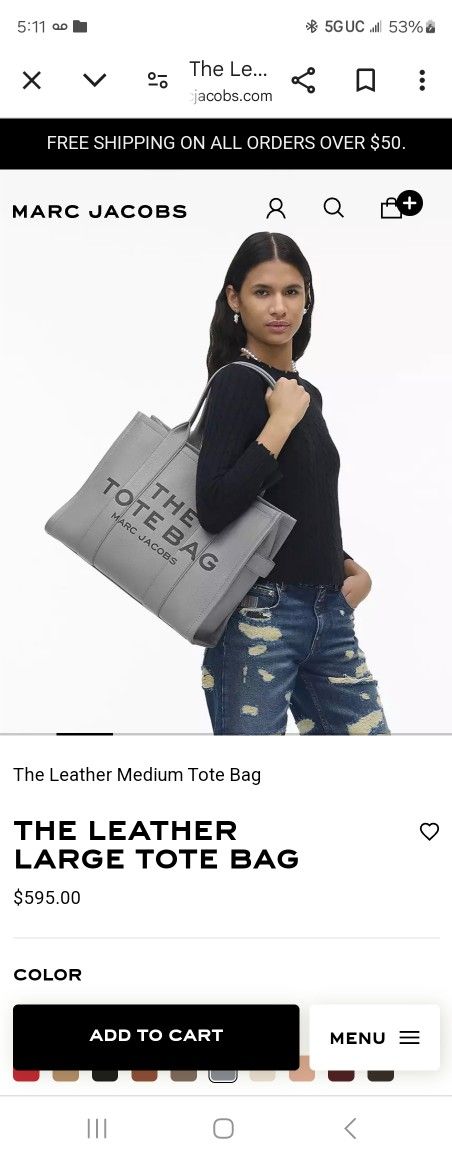 Authentic Marc Jacobs Large Bag