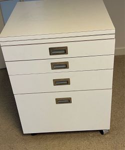 White Wood Taboret - Cabinet - 20 x 20 x 26.25" -solid wood