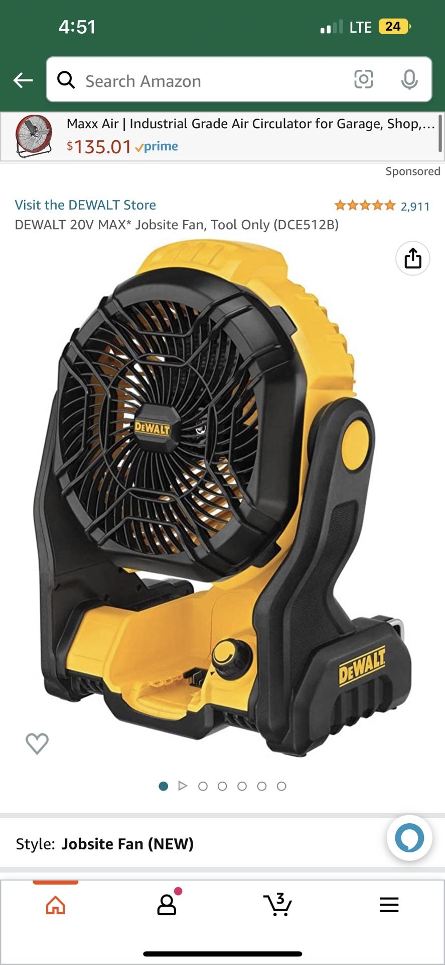 Dewalt Fan