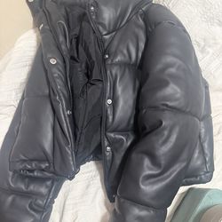 Leather Bomber jacket