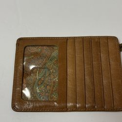Hobo brown Leather wallet for women