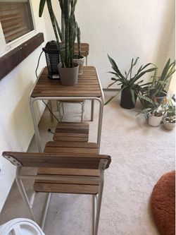 Outside table and chairs