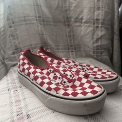 Women’s Checkered Platform Vans