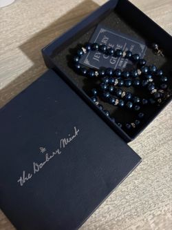 Blue Authentic Pearl Necklace