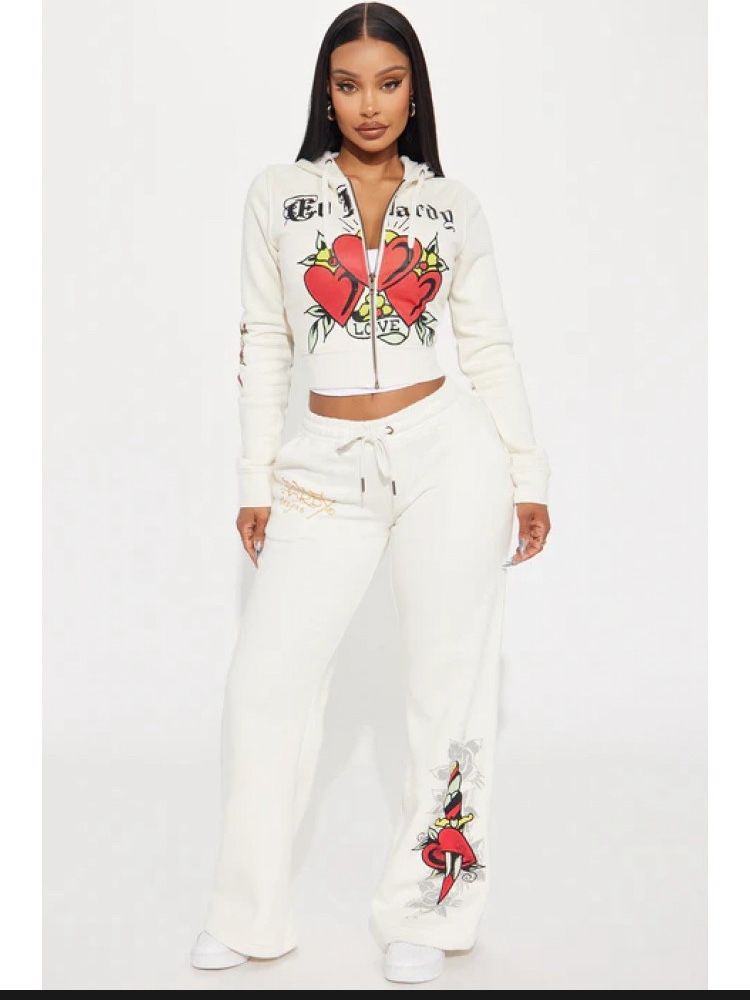 ed hardy jogging sets 2 piece cotton