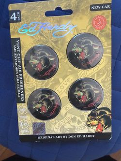 Ed Hardy Vent Clip Air Fresheners 4-Pack