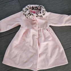 GIRLS LEOPARD PINK JACKET/COAT 