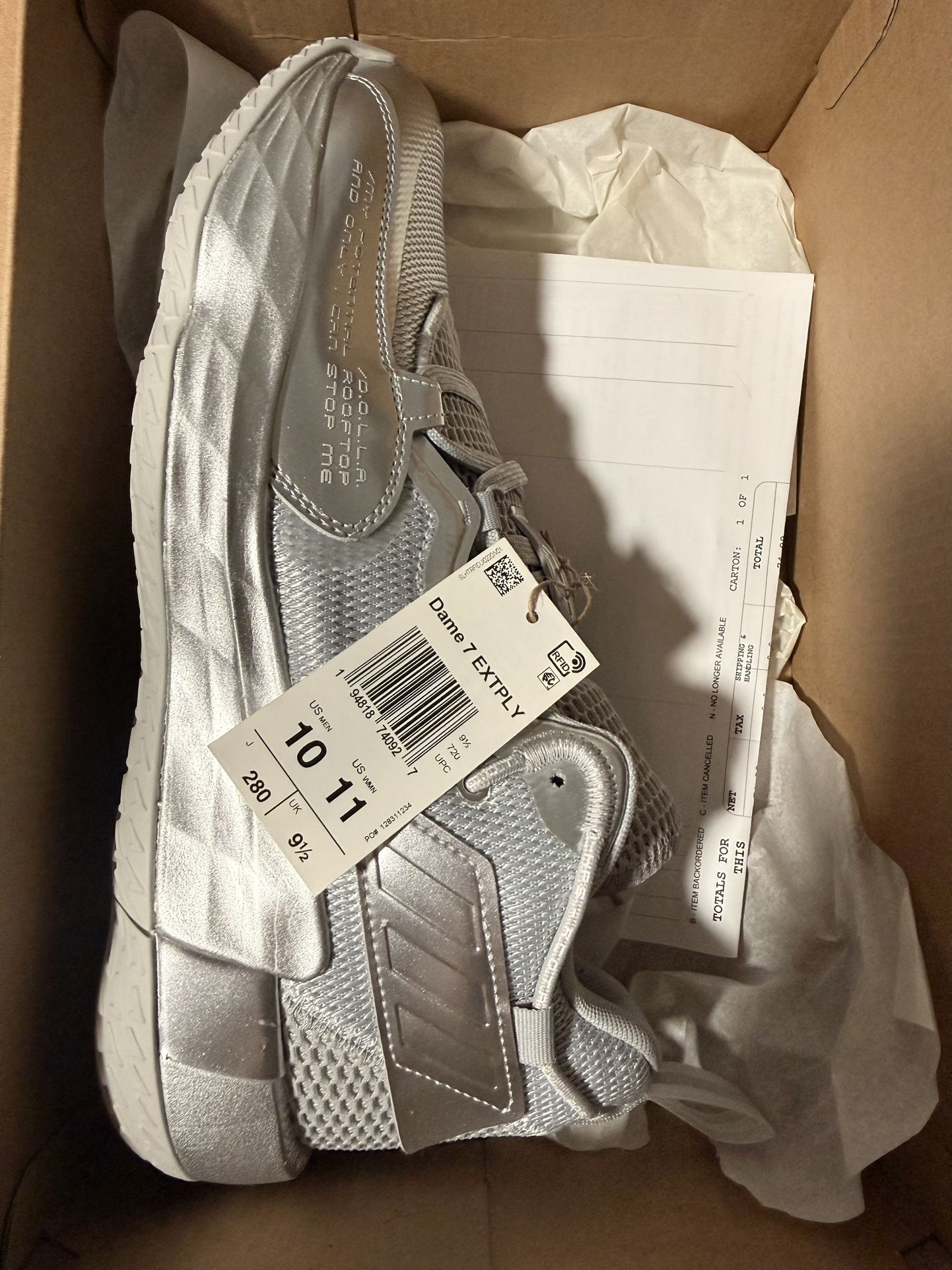 Dame 7 Extply Metallic Silver