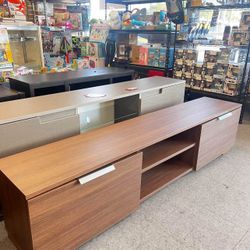 ✨ Brand New Modern Walnut TV Stand – Stylish & Sturdy! ✨