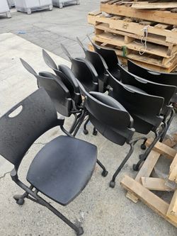 9 to 5 SEATING Black Foldable Office Chairs