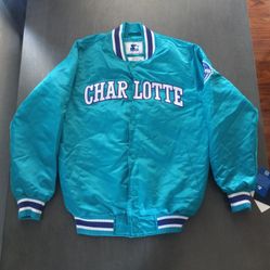 Starter Jacket Mens Size Medium Charlotte Hornets 30 years Anniversary NWT