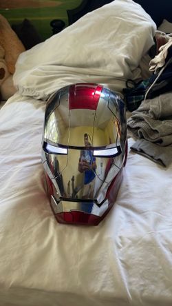 Iron Man MK5 Voice-Controlled Helmet w/ JARVIS AI – Motorized Faceplate & LED Lights