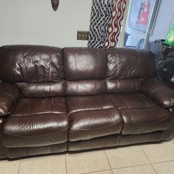 Recliner Leather Sofa