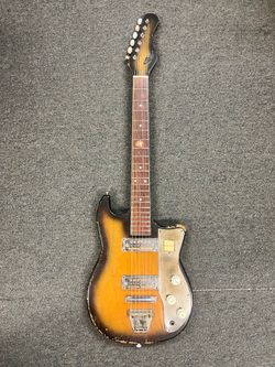 Vintage Japanese electric guitar “Melody” with gold foil pickups