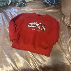 Red Brooklyn Sweatshirt 