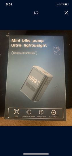 Mini rechargeable bike pump