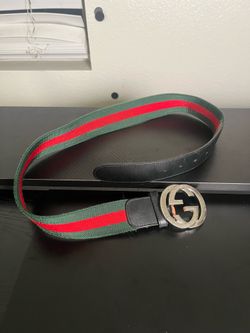 Gucci web belt sz 30 rare Authentic