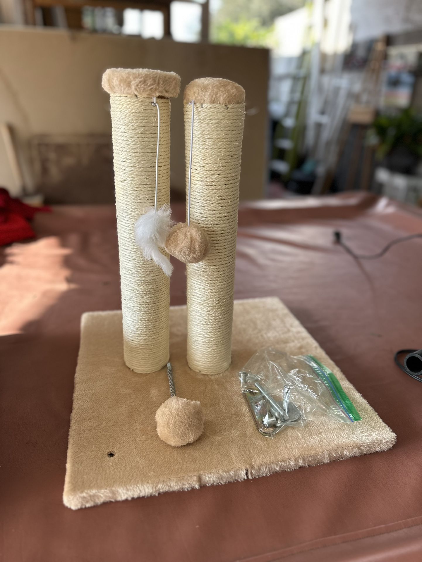 32” Tall Cat Scratching Post - Beige (BRAND NEW, No Box)