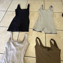 SKIMS COTTON RIB ONE PIECE x4