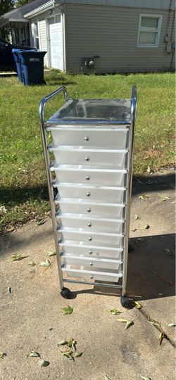 10 Drawers Rolling Storage Cart