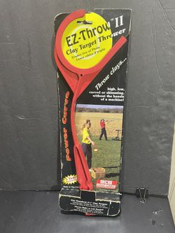 Brand new Easy Throw 2 play target thrower  The EZ-Throw is the original patented design clay target thrower. Its one-piece design throws clay faster 