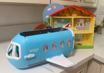 Bluey airplane & pepa pig house