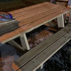 6ft Rectangular -Picnic Table 