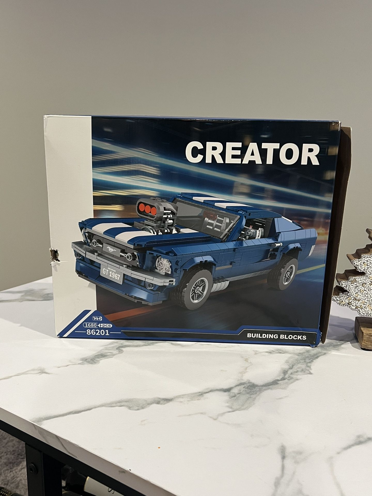 For Mustang Sports GTRS Car Building Blocks