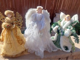 Set of 3 Decorative Angel Figurines