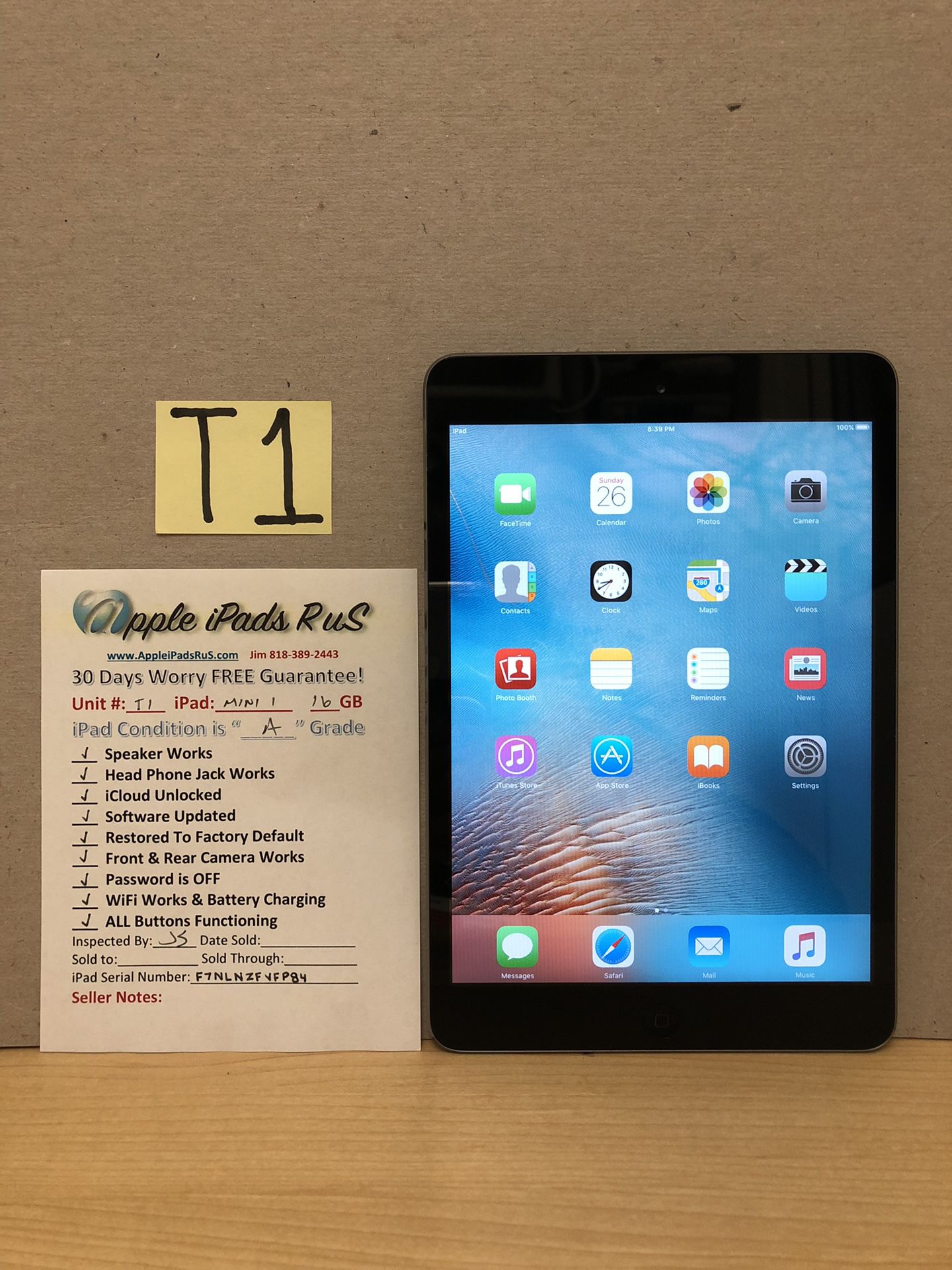 T1 - iPad mini 1 16GB