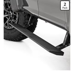 Rough County Power Running Boards with LED Lights