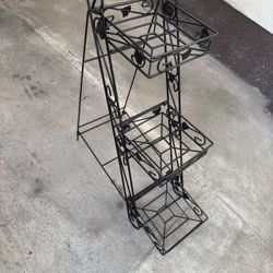 3 Tier Iron Plant Stand