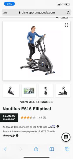 Nautilus Elliptical Machine