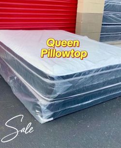Queen Mattress Set PillowTop – Brand New –  Same Day Delivery Available 🚚