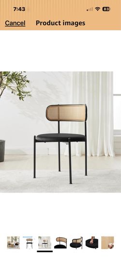 Brand new chairs - Black and Rattan