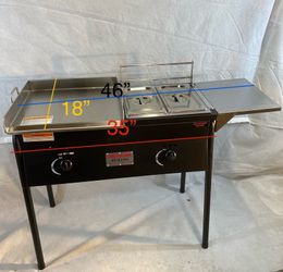 Special flat grill fryer and warmer Special flat grill fryer and warmer