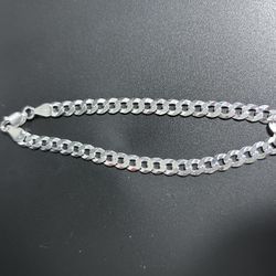 8”  Solid Sterling Silver Bracelet 